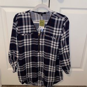 Plaid Blouse
